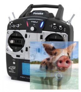 Aparatura T10J 10CH 2.4GHz T-FHSS + odbiornik R3008SB