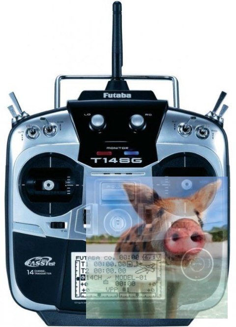 Aparatura T14SG 14CH 2.4GHz + odbiornik R7008SB