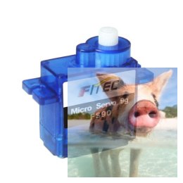 Serwo FS90 (micro, 1.3kg/4.8V, 0.12sek/60*, 120*)