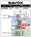 Serwo Savox SH-0263MG 15g (2.2kg/.0,10sec)