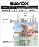 Serwo Savox SH-0350 42g (micro, 2.6kg/.0,16sec)