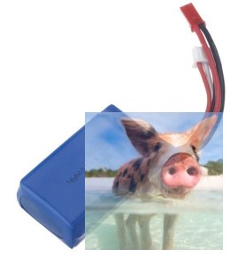 1100mAh 7.4V LiPo JST do WL A949-27