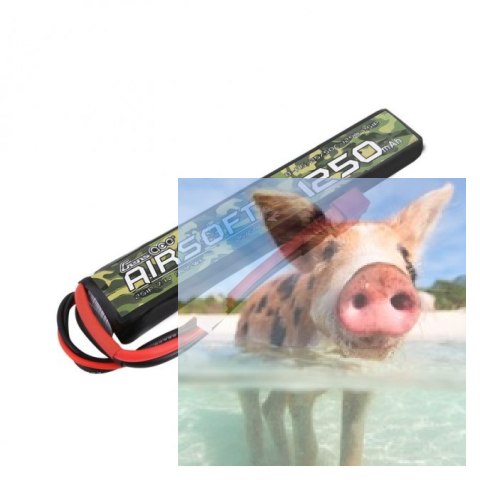 1250mAh 7.4V 25/50C Gens Ace Airsoft Gun 1250mAh 7.4V 25/50C Gens Ace Airsoft Gun
