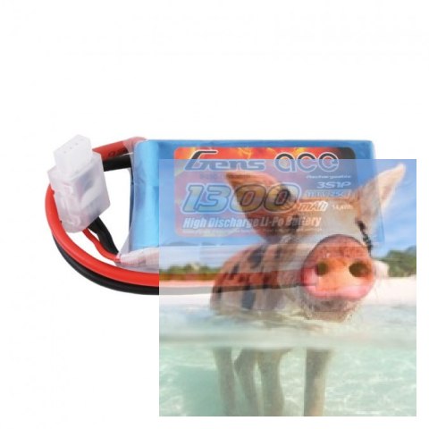 1300mAh 11.1V 25C Gens Ace XT60 1300mAh 11.1V 25C Gens Ace XT60