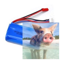 1500mAh 7.4V Li-Ion JST do WL 912