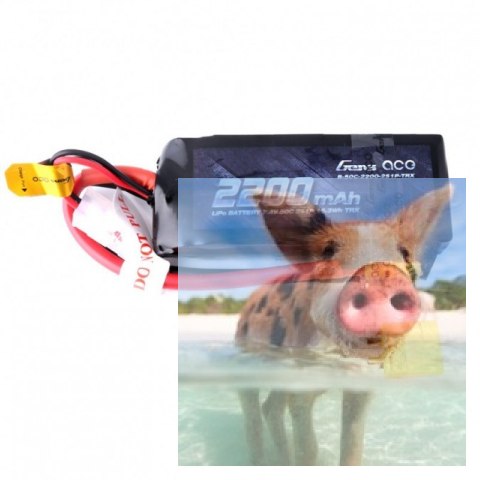 2200mAh 7.4V 50C Gens Ace - XT60 2200mAh 7.4V 50C Gens Ace - XT60
