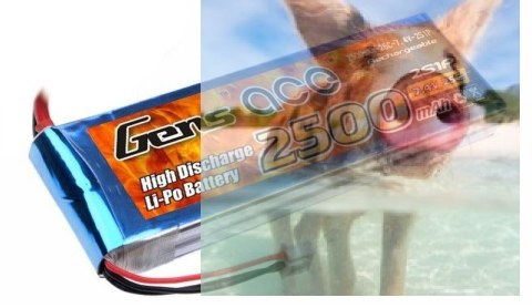 2500mAh 7.4V 25C Gens Ace 2500mAh 7.4V 25C Gens Ace