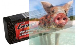 5000mAh 7.4V 50C 2S2P HardCase Gens Ace