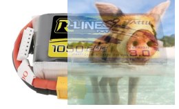 1050mAh 22.2V 120C TATTU R-Line Gens Ace