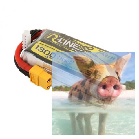 1300mAh 14.8V 120C TATTU R-Line Gens Ace 1300mAh 14.8V 120C TATTU R-Line Gens Ace