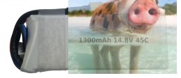 1300mAh 14.8V 45C LiPo