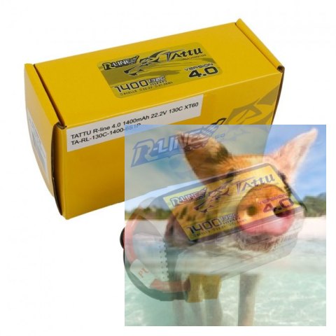 1400mAh 22.2V 130C TATTU R-Line Gens Ace 1400mAh 22.2V 130C TATTU R-Line Gens Ace