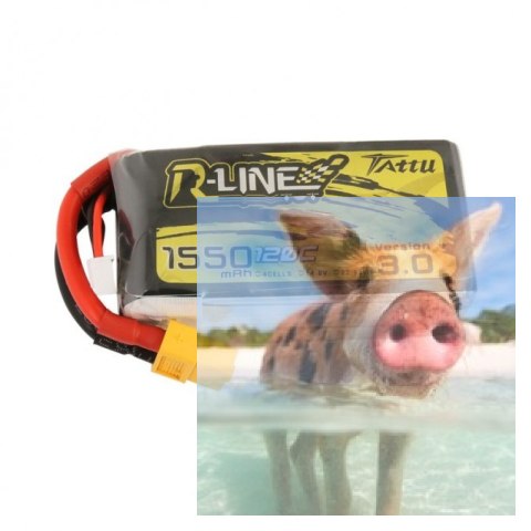 1550mAh 14.8V 120C TATTU R-Line Gens Ace 1550mAh 14.8V 120C TATTU R-Line Gens Ace