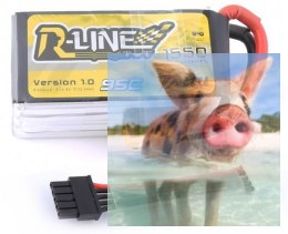 1550mAh 14.8V 95C TATTU R-Line Gens Ace z wpinanym przewodem balansera