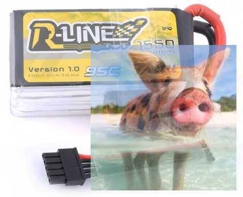 1550mAh 14.8V 95C TATTU R-Line Gens Ace z wpinanym przewodem balansera 1550mAh 14.8V 95C TATTU R-Line Gens Ace z wpinanym przewodem balansera