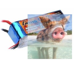 1800mAh 14.8V 40C XT60 Gens Ace