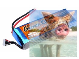 2500mAh 14.8V 25C Gens Ace