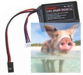 2500mAh 7.4V LiPo RX Graupner - odbiornikowy 2500mAh 7.4V LiPo RX Graupner - odbiornikowy