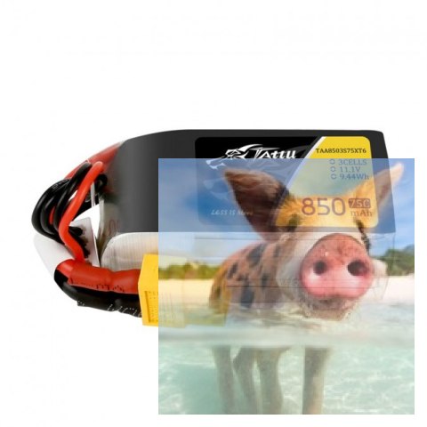 850mAh 11.1V 75C Gens Ace TATTU