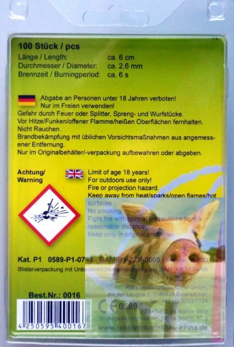 Lont świecy dymnej AX-60 - 100 szt Lont świecy dymnej AX-60 - 100 szt