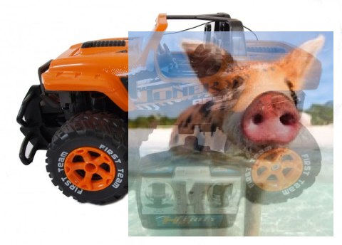 Jeep Cabrio 1:12 - Pomarańczowy Jeep Cabrio 1:12 - Pomarańczowy