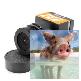 Kamera mini FPV (1000TVL, IR, 110FOV, 5-20V)