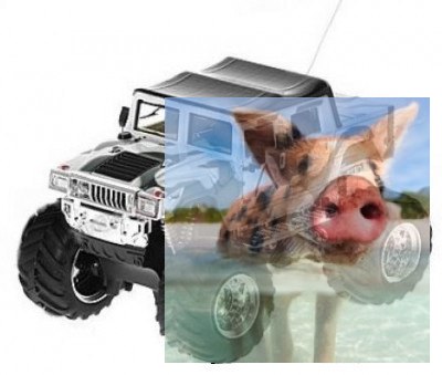 Mini Hummer 1:52 27-49MHz RTR - Biały/Moro Mini Hummer 1:52 27-49MHz RTR - Biały/Moro