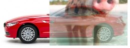 BMW Z4 1:24 RTR (zasilanie na baterie AA) - Czerwony