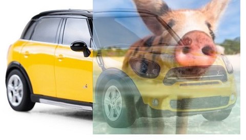 MINI Cooper S Countryman 1:24 RTR (zasilanie na baterie AA) - Żółty MINI Cooper S Countryman 1:24 RTR (zasilanie na baterie AA) - Żółty