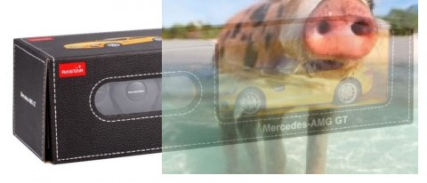 Mercedes-AMG GT 1:24 RTR (zasilanie na baterie AA) - Żółty Mercedes-AMG GT 1:24 RTR (zasilanie na baterie AA) - Żółty