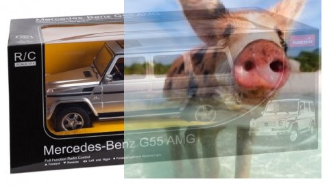 Mercedes-Benz G55 1:14 RTR (zasilanie na baterie AA) - Srebrny Mercedes-Benz G55 1:14 RTR (zasilanie na baterie AA) - Srebrny