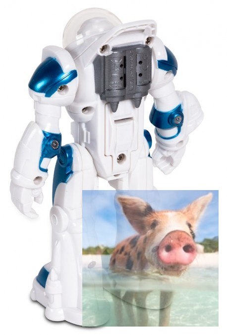 Robot Spaceman RASTAR 1:32 (światła i dźwięki, ruchome ramiona) - Biały Robot Spaceman RASTAR 1:32 (światła i dźwięki, ruchome ramiona) - Biały