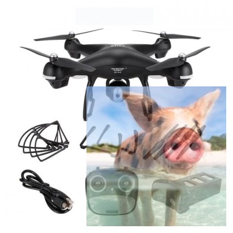SJRC S70W (GPS, kamera FPV 720p WIFI, zasięg 150m) - czarny SJRC S70W (GPS, kamera FPV 720p WIFI, zasięg 150m) - czarny