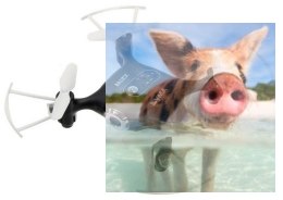 Syma X21W (kamera FPV, 2.4GHz, żyroskop, auto-start, zawis, zasięg do 20m, 13.5cm) - Czarny