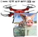 Syma X5SC (kamera HD 720p, 2.4GHz, headless, zasięg do 50m) - czerwony