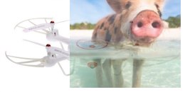 Syma X5UC (kamera 1MP, 2.4GHz, funkcja zawisu, planowanie trasy, zasięg do 70m) - Biały