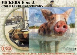 Vickers E Mk A Polski Czołg Dwuwieżowy - 1:35