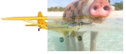 J3 CUB PNP żółty (rozpiętość 140cm, silnik bezszczotkowy, regulator 40A, serwa)
