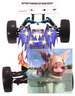 Himoto EXB-16 Buggy 1:16 4x4 2.4GHz RTR (HSP Troian) - 18501