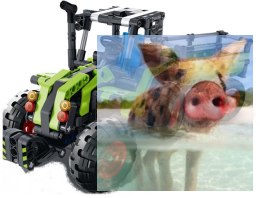 Fram Tractor & Snow Plow Truck 2w1