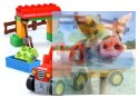 Klocki traktor z dziadkiem - 32 elementy