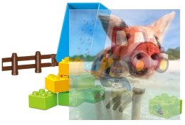 Klocki traktor z dziadkiem - 32 elementy