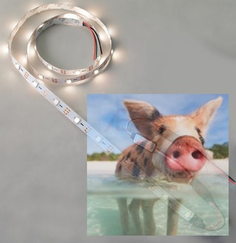 Zestaw oświetlenia LED - Listwa RGB 2m + Kontroler 5V Zestaw oświetlenia LED - Listwa RGB 2m + Kontroler 5V