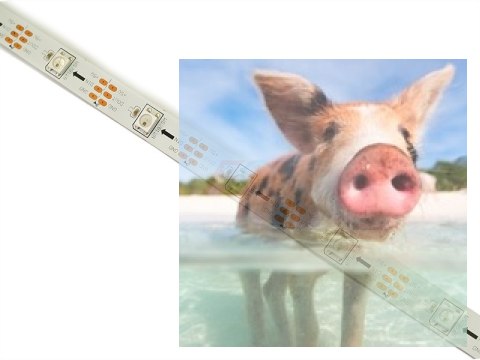 Zestaw oświetlenia LED - Listwa RGB 2m + Kontroler 5V Zestaw oświetlenia LED - Listwa RGB 2m + Kontroler 5V