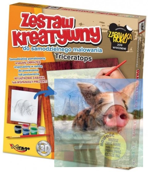 DINO - Wypukła Malowanka Seria DINO - Triceratops DINO - Wypukła Malowanka Seria DINO - Triceratops