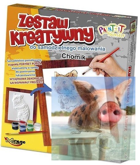 FUTRZAKI - Wypukła Malowanka Seria FUTRZAKI - CHOMIK FUTRZAKI - Wypukła Malowanka Seria FUTRZAKI - CHOMIK