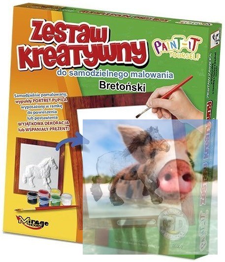 KONIE - Wypukła Malowanka Seria KONIE - BRETOŃSKI KONIE - Wypukła Malowanka Seria KONIE - BRETOŃSKI