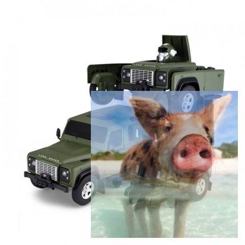Land Rover Transformer 1:14 2.4GHz RTR (akumulator, ładowarka USB) - zielony Land Rover Transformer 1:14 2.4GHz RTR (akumulator, ładowarka USB) - zielony