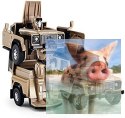 Land Rover Transformer Die Cast 1:32 RTR (zasilanie na baterie) - żółty