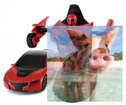 Mini transformer Die Cast 1:32 RTR (zasilanie na baterie) - czerwony